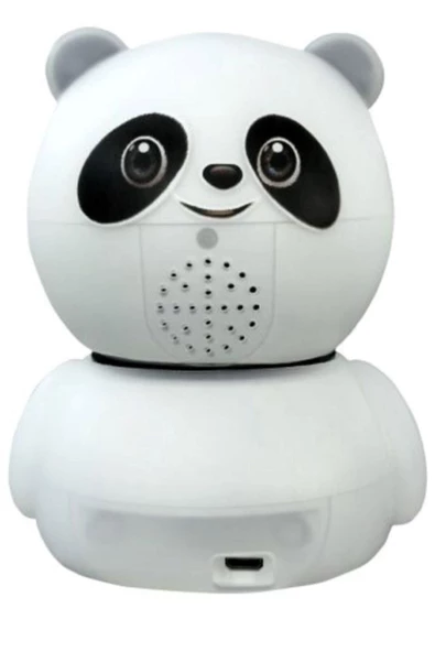 Pazariz Panda Görünümlü 360° 1080p Ip Güvenlik Kamerası Gece Görüşlü Bebek Bakıcı Ip Wifi Kamerası ürün görseli 1
