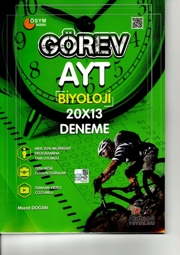 Armada Görev Yks Ayt Biyoloji Deneme 20x13 Video Çözümlü ürün görseli 1