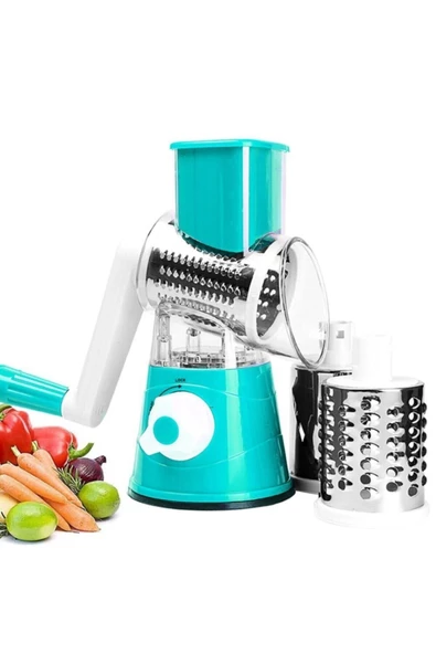 Pazariz Çevirme Kollu Sebze Doğrayıcı Rende Vegetable Slicer Sebze Dilimleyici ürün görseli 1