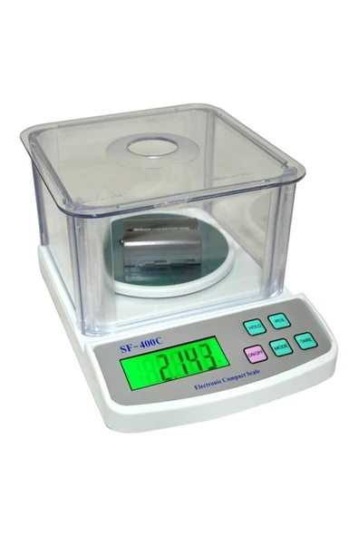 Pazariz Fanuslu 500 Gr 0.01 Gr Hassas Lcd Dijital Terazi ürün görseli 1