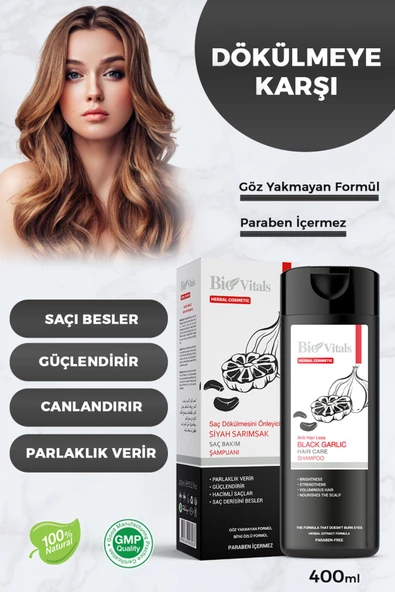 Pazariz Siyah Sarımsak Şampuanı 330 ml ürün görseli 1
