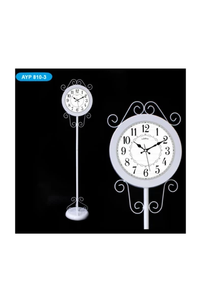 Pazariz Galaxy 810-3 Ayaklı Metal Saat (138 Cm) - Siyah ürün görseli 1