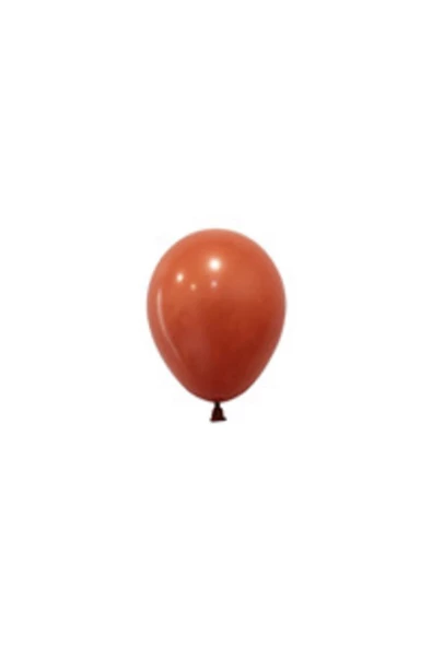 Pazariz 5 Inç Standart Boy Pastel Balon Terracotta 100 Adet ürün görseli 1