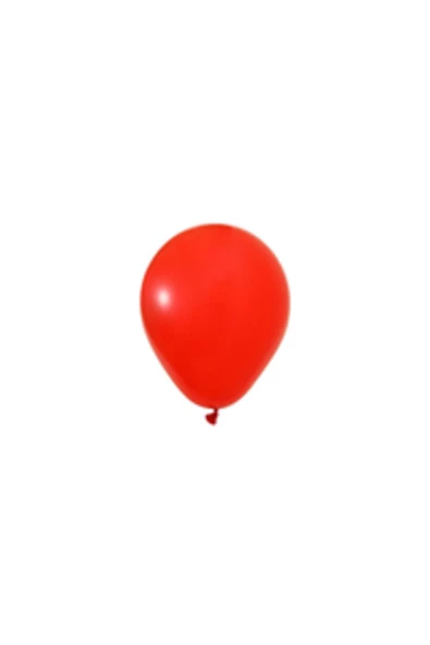 Pazariz 12 Inç Standart Boy Pastel Balon Kırmızı 100 Adet ürün görseli 1