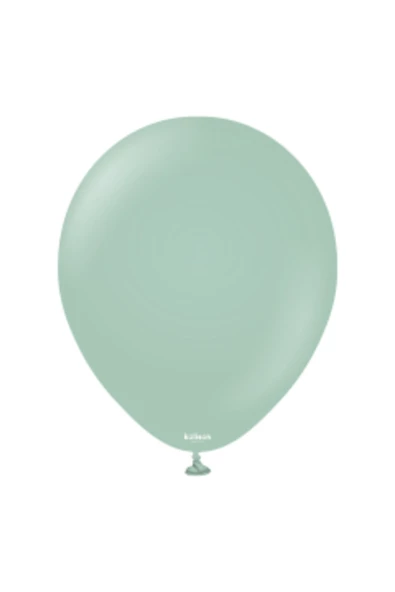 Pazariz 12'' Retro Balon Kış Yeşili 100’lü ürün görseli 1