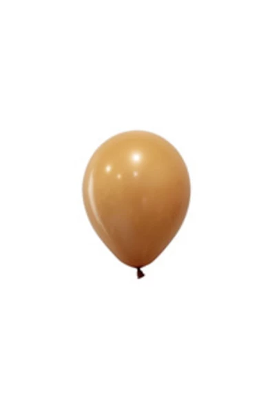 Pazariz 12 Inç Standart Boy Pastel Balon 10 Adet Karamel ürün görseli 1