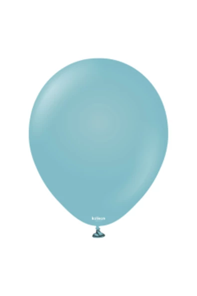 Pazariz 12'' Retro Balon Mavi Cam 100’lü ürün görseli 1