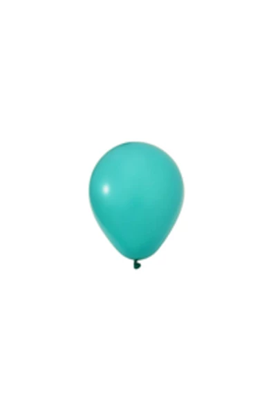 Pazariz 12 Inç Standart Boy Pastel Balon Turkuaz 100 Adet ürün görseli 1