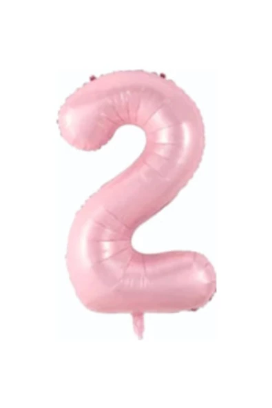 Pazariz 34 Inç 76 Cm Pembe Folyo Rakam Balon 2 ürün görseli 1