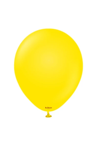 Pazariz 12 Inç Standart Boy Pastel Balon Sarı 100 Adet ürün görseli 1