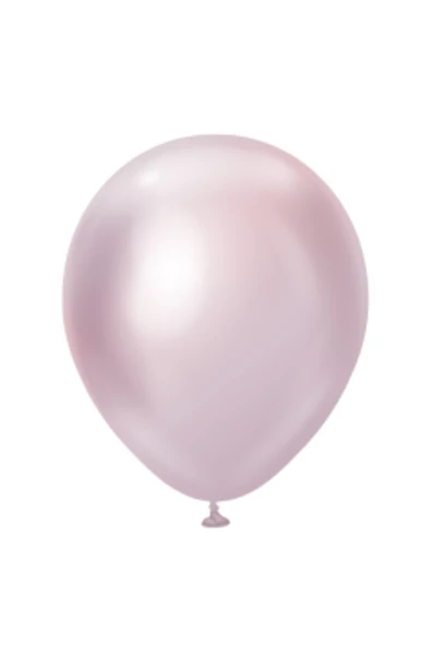 Pazariz 12'' Mirror Balon Pembe Altın 50’li ürün görseli 1