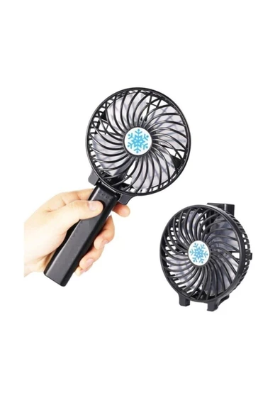 Pazariz Taşınabilir Mini Şarjlı El Fan Masa Üstü 3 Kademeli Fan ürün görseli 1