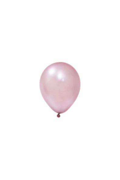 Pazariz 12" BASKI BALONU METALİK GÜL KURUSU 100'LÜ ürün görseli 1