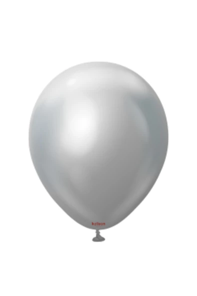 Pazariz 12'' Mirror Balon Gümüş 50’li ürün görseli 1