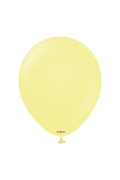 Pazariz 12 Inç Standart Boy Makaron Balon Sarı 100 Adet ürün görseli 1