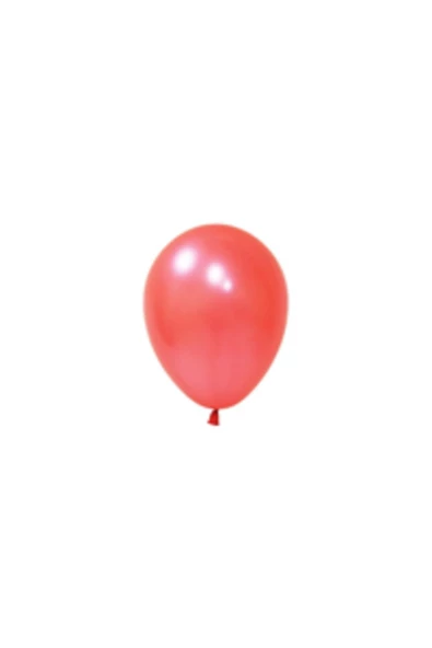 Pazariz 12" BASKI BALONU METALİK KIRMIZI 100' LÜ ürün görseli 1