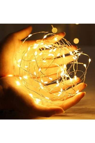 Pazariz Peri Led Işık Ip Tipi 3 Metre Pilli Dolanabilen Suya Dayanıklı ürün görseli 1