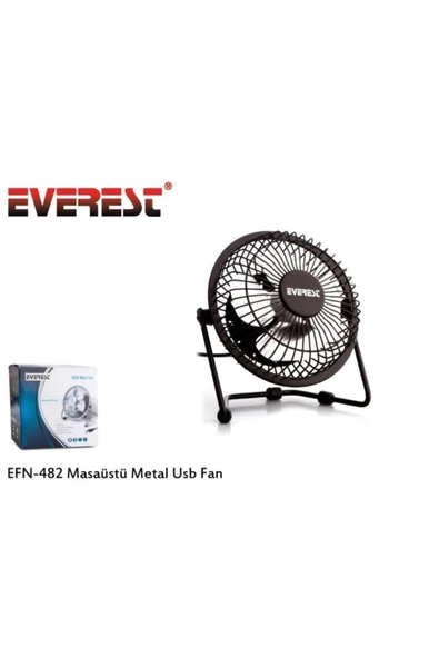 Pazariz Usb Metal Masa Üstü Vantilatör Efn-482 ürün görseli 1
