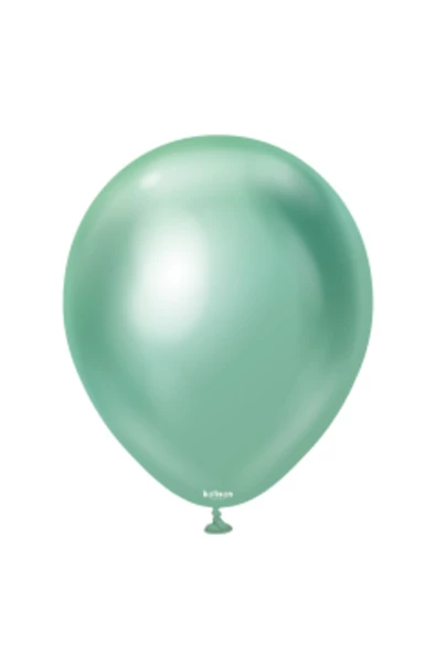 Pazariz 12 Inç Standart Boy Krom Balon Yeşil 50 Adet ürün görseli 1