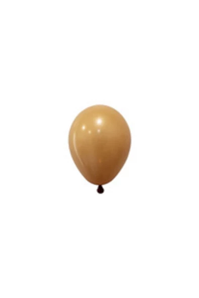 Pazariz 5 Inç Standart Boy Pastel Balon Karamel 100 Adet ürün görseli 1