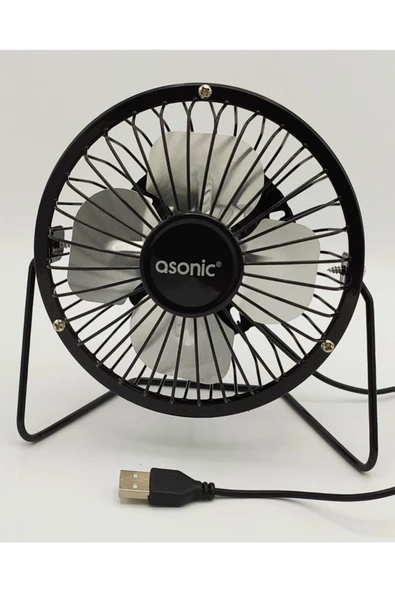 Pazariz Usb Girişli Mini Metal Fan Vantilatör ürün görseli 1