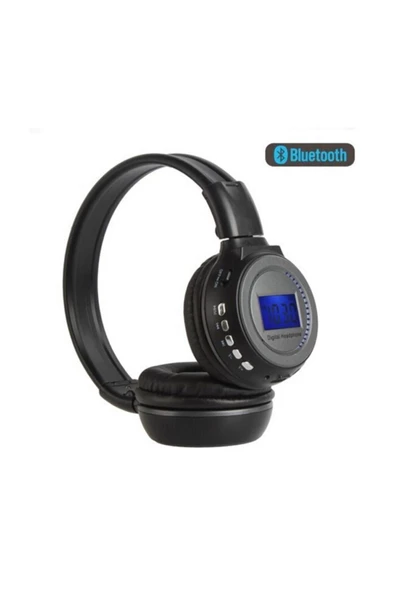 Pazariz Bs-n75 Kulaklık Lcd Ekran Ile Tf Mp3 Çalar Kablosuz Kulaklık ürün görseli 1