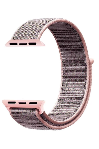 Pazariz Watch Uyumlu Uyumlu Kordon Kayış 7 - 6 - Se - 5 - 4 - 3 - 2 - 1 42mm 44mm - Pembe Gri ürün görseli 1