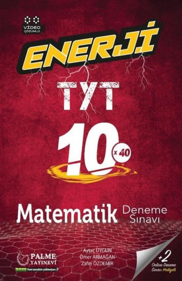 Palme Yks Tyt Enerji Matematik 10 Deneme Sınavı Video Çözümlü ürün görseli 1