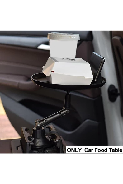 Pazariz Araba Bardak Tutucuya Takılan Tepsi Masa Organizer Dönen Kaymaz Yuvarlak 2023 Versiyon ürün görseli 1