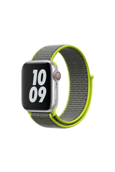 Pazariz Apple Watch Uyumlu3-4-5-6-7-8-sesi ( 38mm - 40mm-41mm ) Dokuma Yüksek Kalite Kordon ürün görseli 1