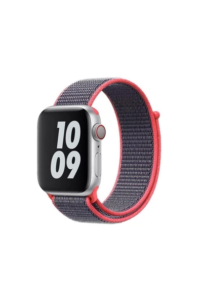 Pazariz Apple Watch Uyumlu3-4-5-6-7-8-sesi ( 38mm - 40mm-41mm ) Dokuma Yüksek Kalite Kordon ürün görseli 1