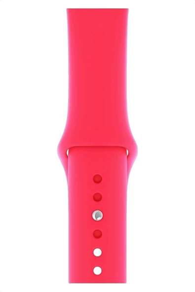 Pazariz Apple Watch Uyumlu 2 3 4 5 6 7 Se Delikli 42 44 45mm Kordon Kayış Bileklik Klasik Silikon ürün görseli 1