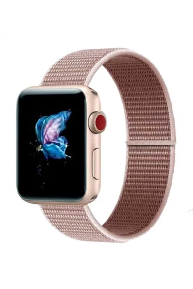 Pazariz Watch Uyumlu 42-44 Mm 2,3,4,5,6 Se Uyumlu Spor Model Cırtlı Kordon ürün görseli 1