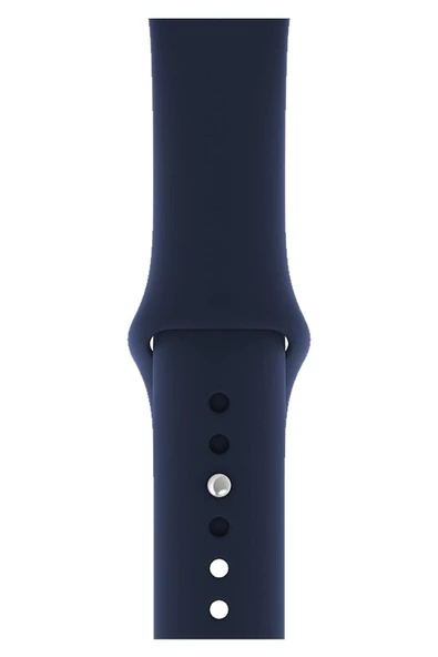 Pazariz Apple Watch Uyumlu 3 4 5 6 7 8 Se Delikli 42 44 45mm Spor Slikon Kordon Kayış Bileklik ürün görseli 1