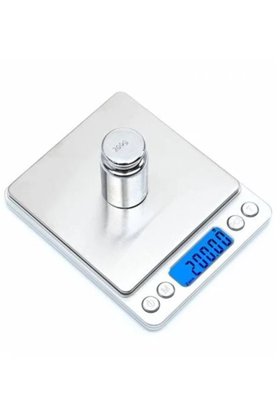 Pazariz Vegetii Digital Lcd Hassas Elektronik Taşınabilir Cep Terazi Tartı 500 Gr 0.01 Gr Terazisi ürün görseli 1