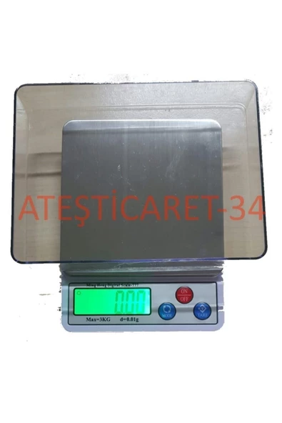 Pazariz Vegetii Digital Lcd Hassas Terazi 3 Kg Mh-777 ürün görseli 1