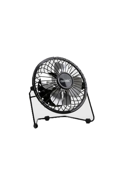 Pazariz As-f20 Masaüstü Metal Siyah Usb Fan ürün görseli 1