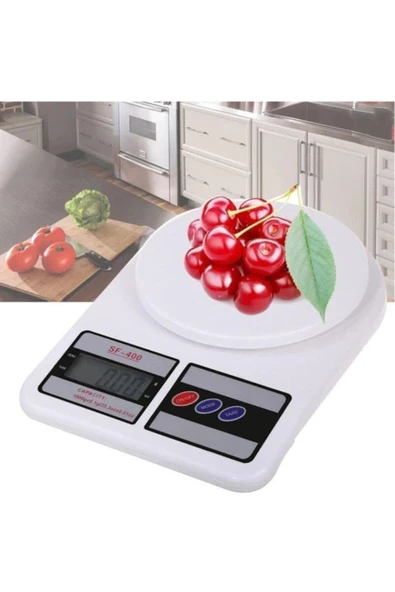 Pazariz Mutfak Terazisi Digital Lcd Mutfak Tartısı Hassas Lcd Ekranlı 10 Kg ürün görseli 1