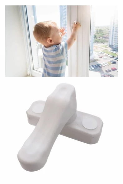 Pazariz 10 Adet Pvc Pimapen Pencere Cam Balkon Kapısı Güvenli Emniyet Kilidi Hırsız Kilidi ürün görseli 1