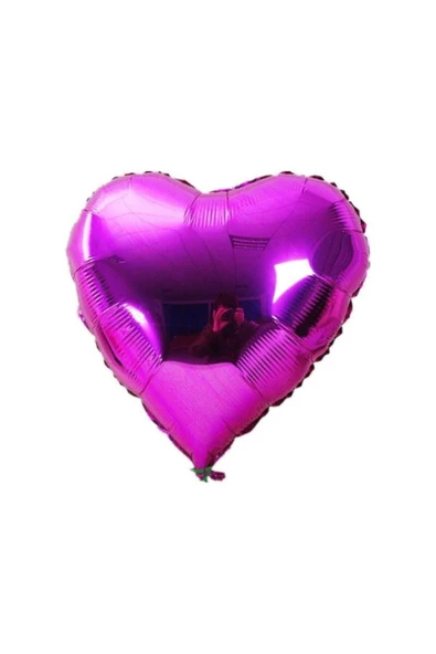 Pazariz Kalp Balon Folyo Fuşya 60 Cm 24 Inç ürün görseli 1