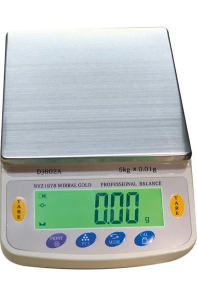 Pazariz Diamond Dijital Göstergeli Çift Ekran Hassas Terazi (5 Kg-0.01) ürün görseli 1