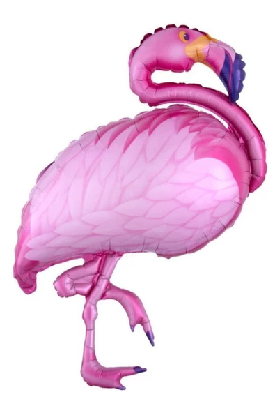 Pazariz Ayaklı Flamingo Temalı Pembe Renk Balon Parti Malzemesi ürün görseli 1
