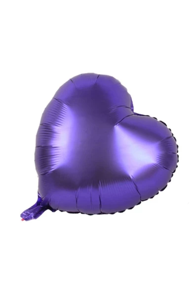 Pazariz Kalp Balon Folyo Mor 60 Cm 24 Inç ürün görseli 1