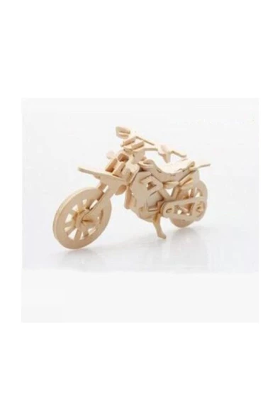 Pazariz 3d Ahşap Puzzle - Motosiklet ürün görseli 1