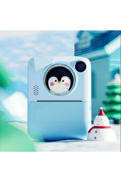 Pazariz Anlık Termal Yazıcılı Dijital Çocuk Kamerası 2.0 İnç HD Instant Photo Printer Camera Pembe ürün görseli 1