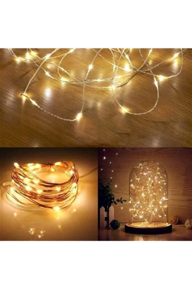 Pazariz 10 Metre Şerit Peri Led Pilli - Resim 2