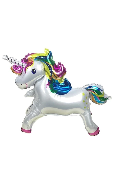Pazariz Unicorn Mini Ayakta Folyo Balon 60x67 Cm ürün görseli 1