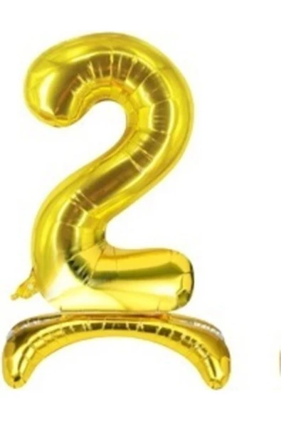 Pazariz Balon 2 Rakamı Ayaklı Folyo Balon ürün görseli 1