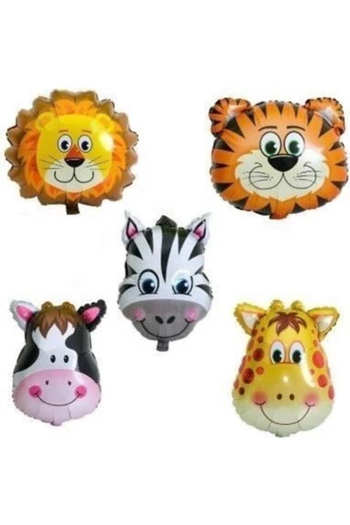 Pazariz Party Safari Hayvanları Balon Seti ürün görseli 1