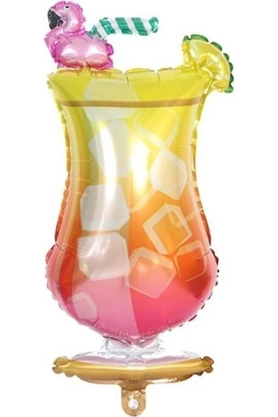 Pazariz Folyo Balon Doğum Günü Balonu Parti Balonu 40x85 Cm Kadeh ürün görseli 1